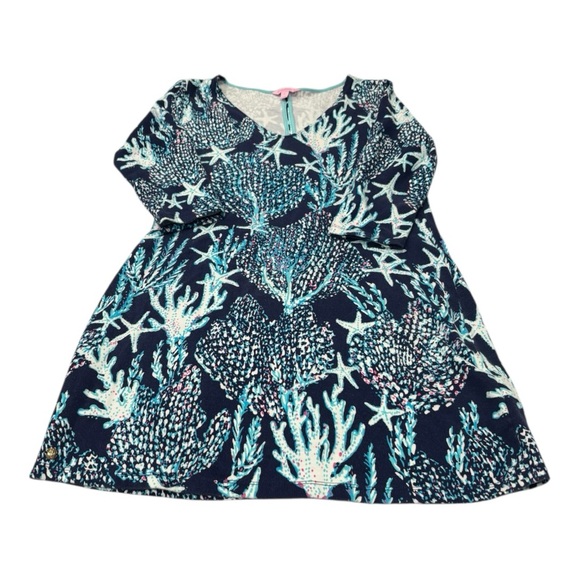 Lilly Pulitzer Other - Lilly Pulitzer Floral Print Coverup with Pink and Green Accents